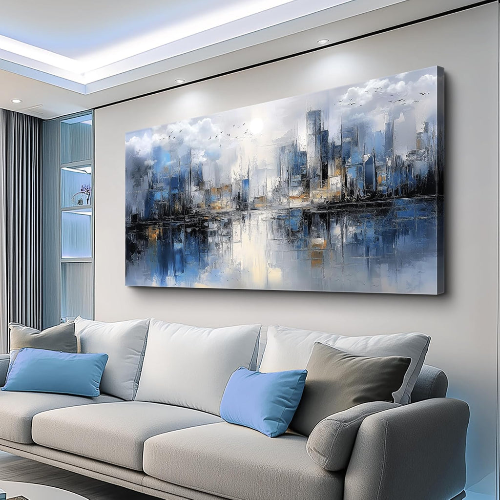 FUHAIHUA Canvas Wall Art For Living Room Large Wall Decor For Office Bedroom Decorations Abstract Watercolor Painting Artwork Room Wall Mural Aesthetic Home Decor 30x60 In