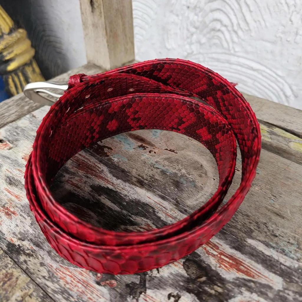 Genuine python leather skin belts for men snakeskin dress belt casual men's belt snake leather belts for men width 1.5'
