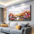 XIGUANGART Wildflowers Plants Painting Artwork Large Wall Art Canvas Prints Colorful Flowers Scenery Farmhouse Pictures Wall Decor for Living Room Kitchen Dining Room Bedroom Office Ready To Hang