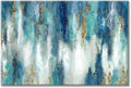 Blue And Gold Wall Decor Set Abstract Canvas Wall Art Decor Colorful Oil Painting Artwork Picture For Bedroom Living Room Bathroom Decorations Aesthetic (45'' x 30'' x 1 Panel)
