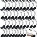 Rossesay 40 Pcs Music Stand Light Bulk Clip on LED Book Lights USB and AAA Battery Operated Brightness Dual Arm Clip Lamp Rechargeable for Eye Protection Bookworms Orchestra Readers Piano Player