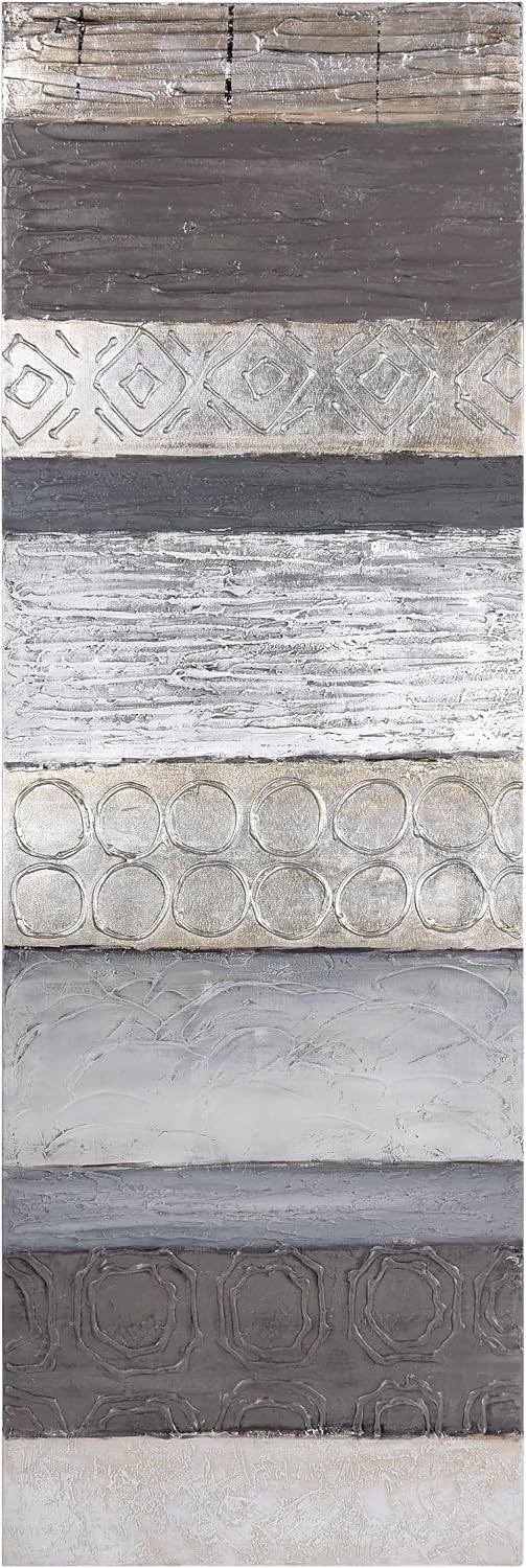 Empire Art Direct Abstract Wall Art Textured Hand Painted Canvas Wall Art, Designed by Martin Edwards, Unframed, 60' x 20', Fluid, Ready to Hang, Living Room, Bedroom