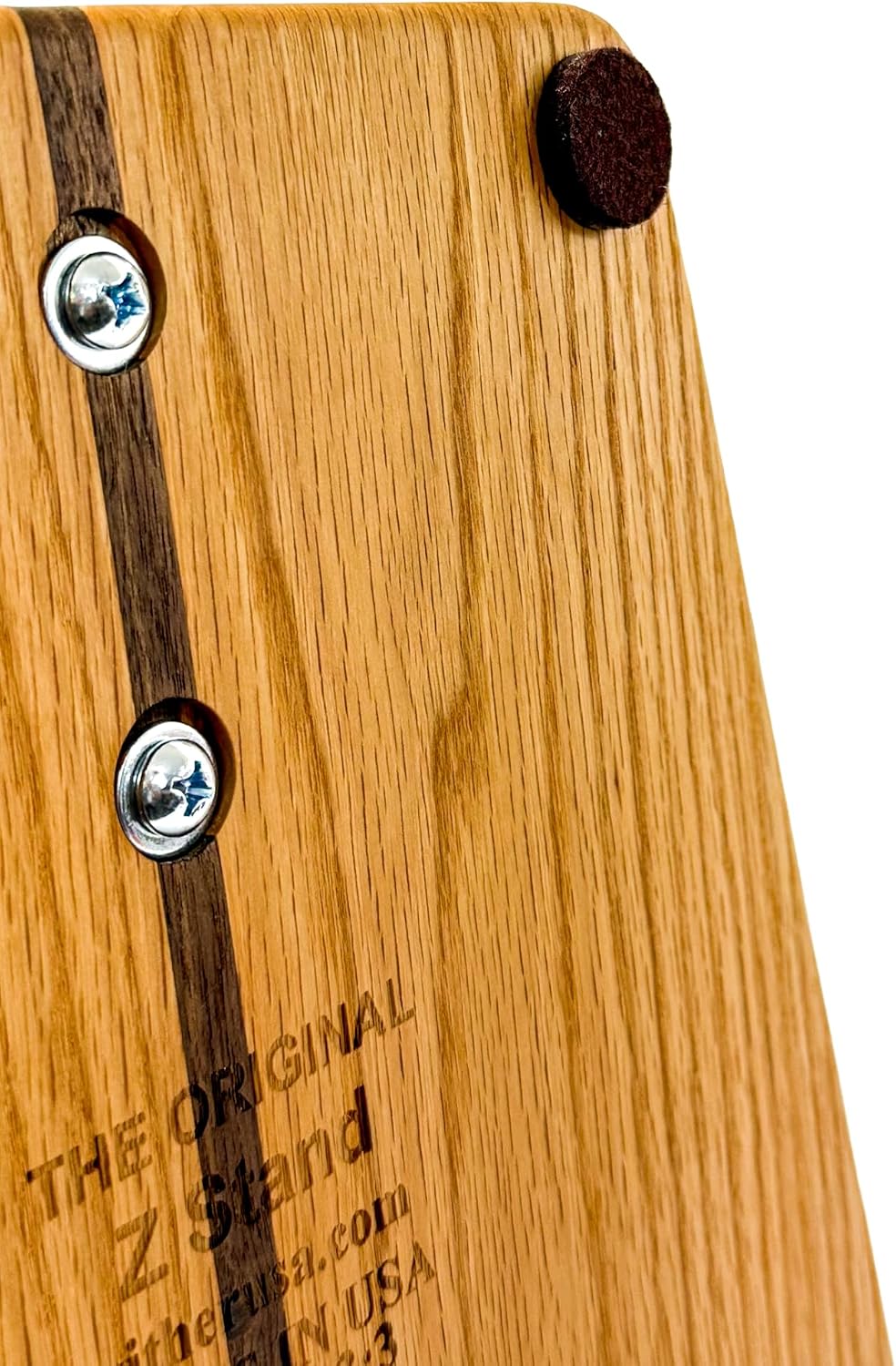 Zither Wooden Guitar Stand - Handcrafted Solid Wood Red Oak Floor Stands Best for Acoustic, Electric and Classical Guitars, Made in USA