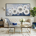 Pogusmavi Dandelion Wall Art Modern Wall Decor Botanical Framed Artwork for Walls Office Artwork Pictures for Bedroom Canvas Painting for Living Room 30x60 Black Framed