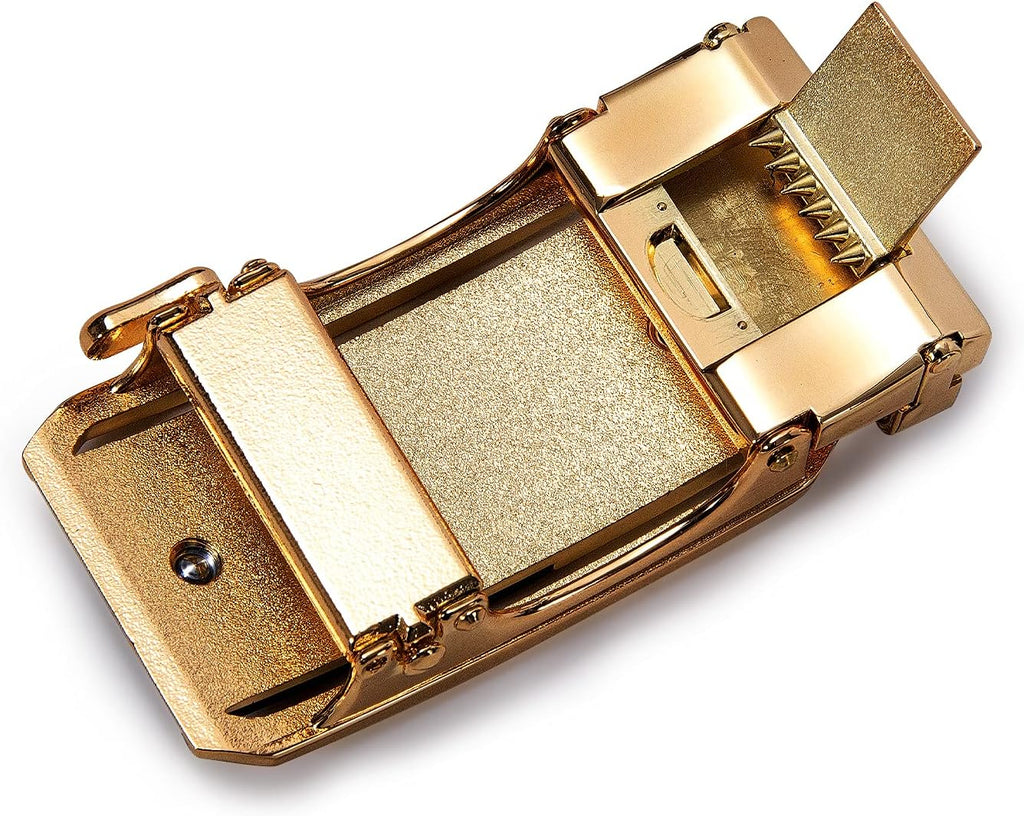 Slide Adjustable Genuine Leather Belt Men Dress Casual Trim-to-Fit Executive Classic Gift.