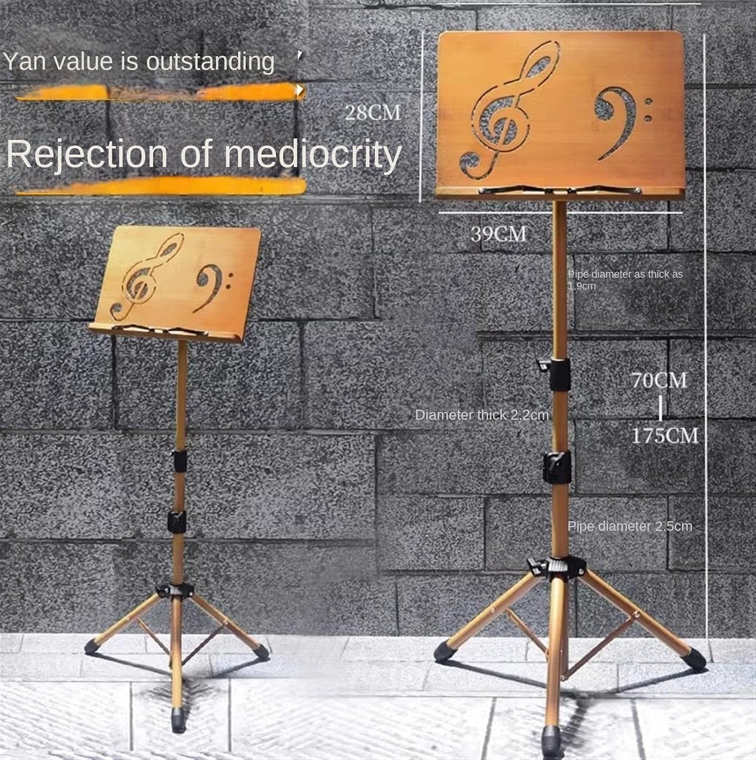 Music Stand Portable Lifting Music Stand Foldable Home Music Holder for Guitar Violin Piano Sheet Music Stands