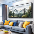 Wapluam Canvas Wall Art For Living Room, Large Framed Wall Decor For Bedroom Modern Office Wall Decorations Forest Landscape Paintings Farmhouse Mountain Pictures Artwork Room Home Aesthetic 32x72