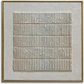 Slyart Beige Textured Wall Art Beige Minimalist Plaster Painting on Canvas 3D Wabi Sabi Wall Art Neutral Home Decor