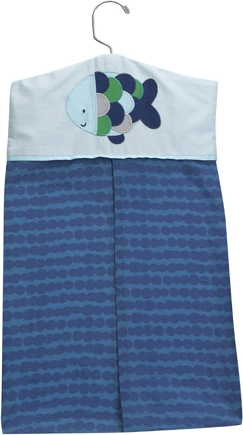 Lambs & Ivy Oceania 6-Piece Baby Crib Bedding Set - Blue Ocean, Nautical, Aquatic, Whale, Octopus Theme