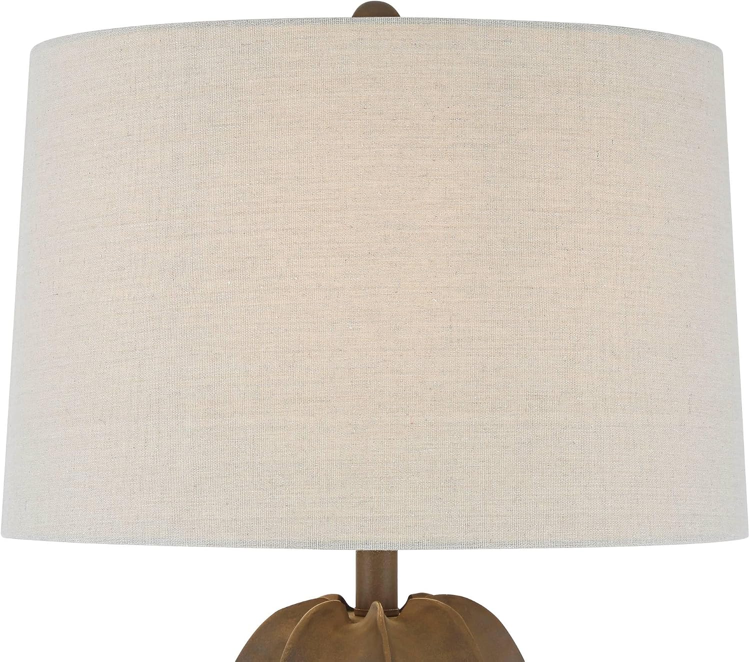 360 Lighting Calabasa 30' Tall Large Modern End 3-Way Table Lamp Chocolate Brown Finish Single Fabric White Shade Living Room Bedroom Bedside Nightstand House Office Home Reading Kitchen Entryway