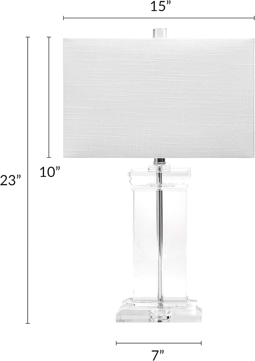 nuLOOM Toledo 25' Crystal Table Lamp