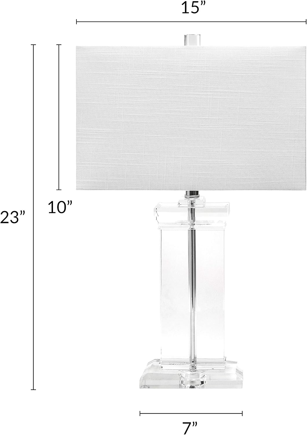 nuLOOM Toledo 25' Crystal Table Lamp