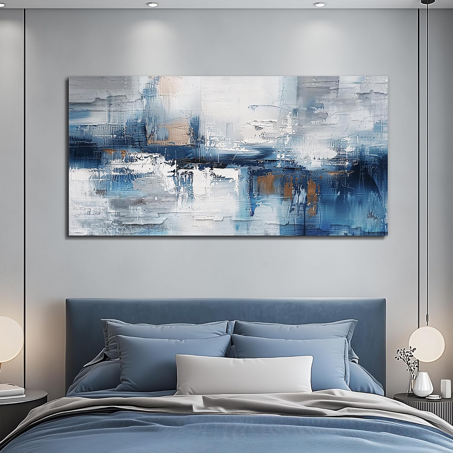 KELIYUAN Modern Fashion Minimalism Abstract Painting Wall Art For Living Room Large Canvas Wall Decor For Office Bedroom Decoration Mural Inspiration Wall Pictures Artwork Room Home Decor 30 x60 in