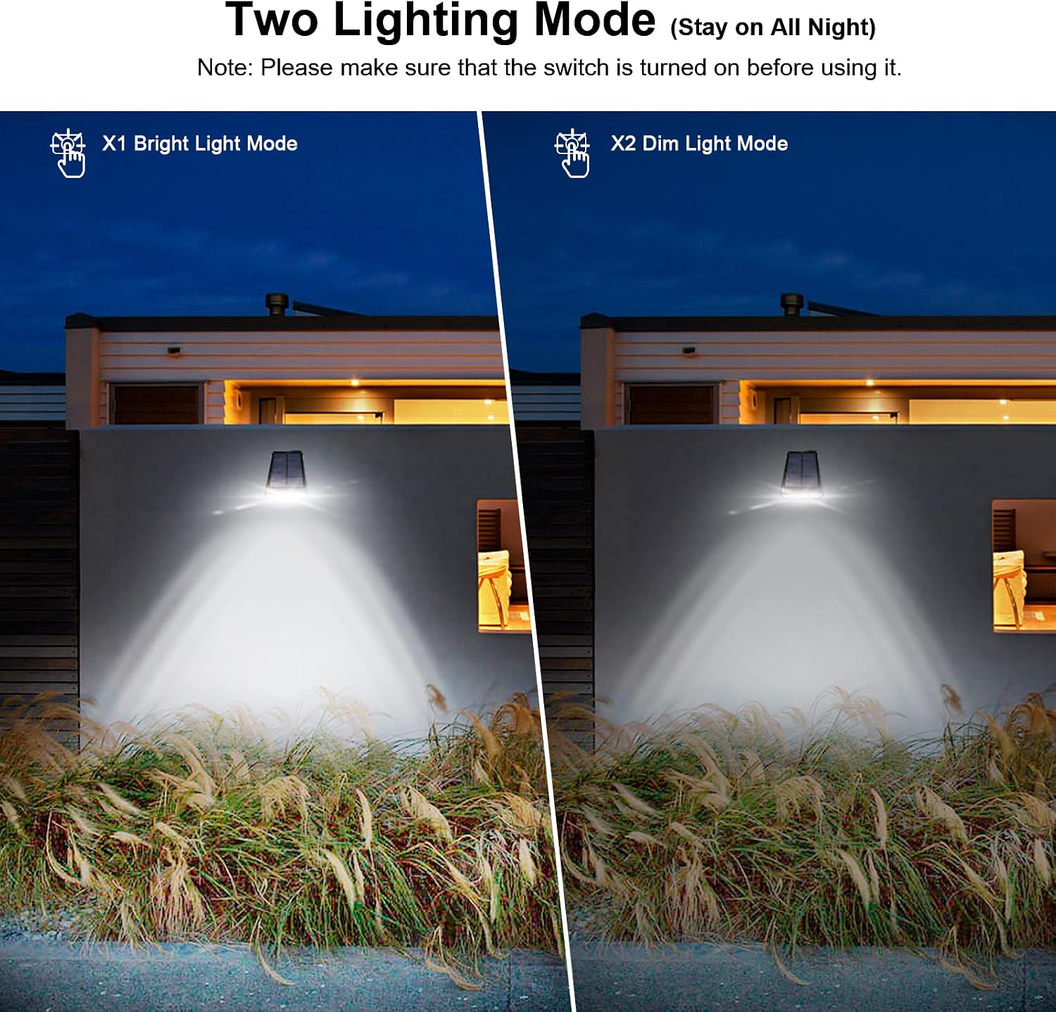 Solar Lights Outdoor with Lights Reflector&2 Lighting Modes, Solar Security Spot Lights 90° Adjustable, IP65 Waterproof Solar Powered Wall Lights for Garden/Patio/Yard/Deck/Pool Area, 8-Pack