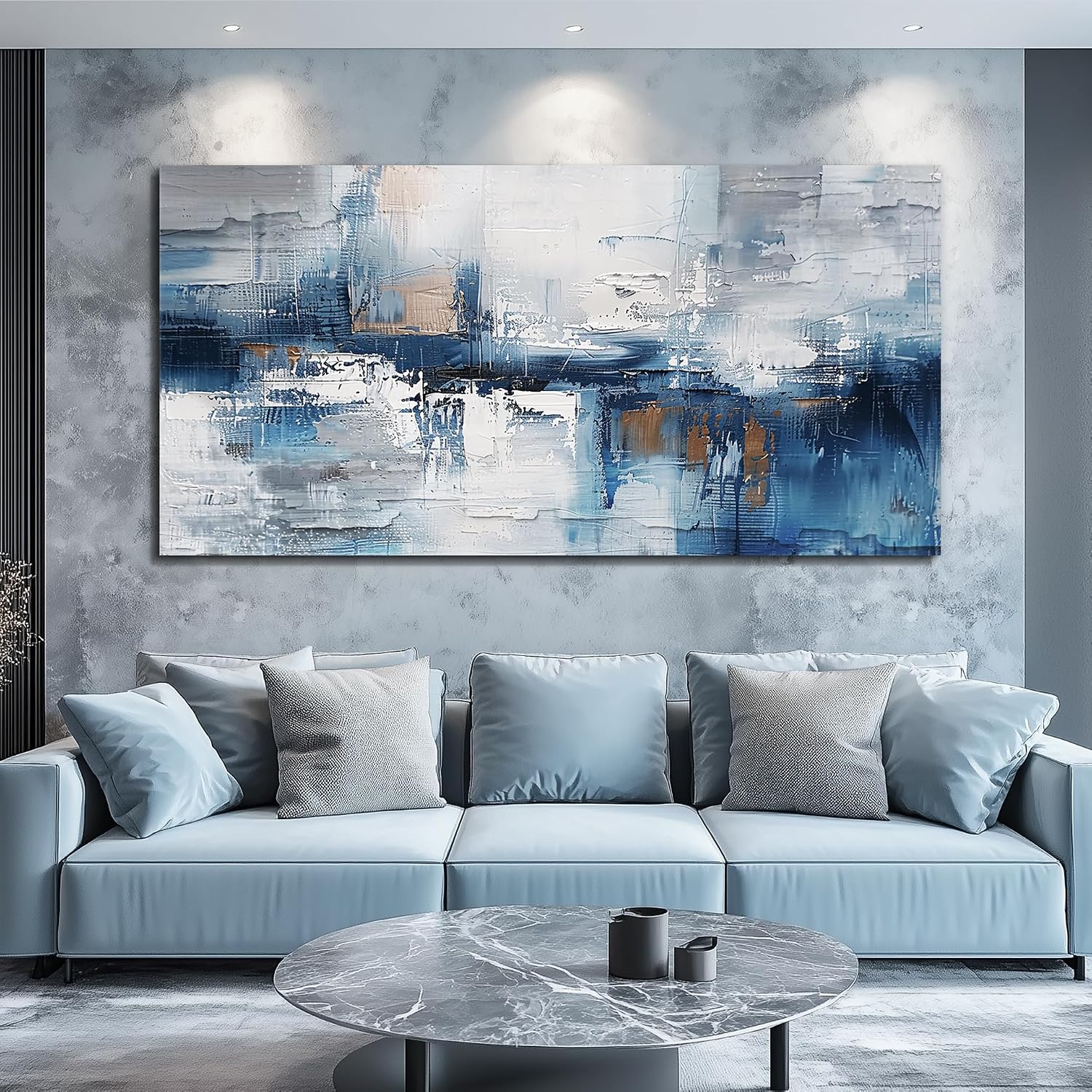KELIYUAN Modern Fashion Minimalism Abstract Painting Wall Art For Living Room Large Canvas Wall Decor For Office Bedroom Decoration Mural Inspiration Wall Pictures Artwork Room Home Decor 30 x60 in