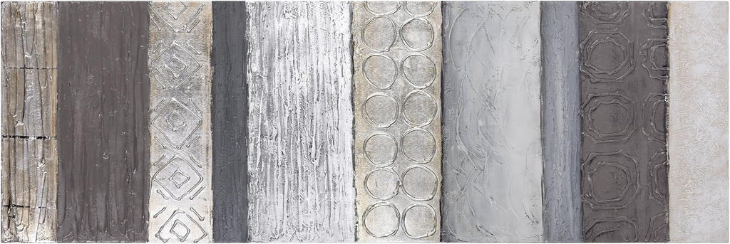 Empire Art Direct Abstract Wall Art Textured Hand Painted Canvas Wall Art, Designed by Martin Edwards, Unframed, 60' x 20', Fluid, Ready to Hang, Living Room, Bedroom