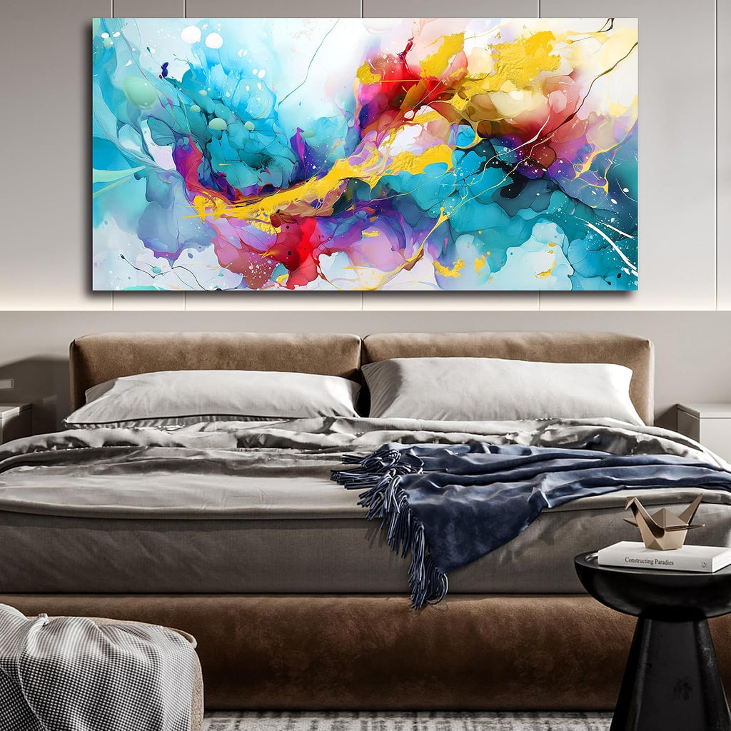 LAOTOART Modern Art Wall-Decor for Office Women - Abstract Wall Art - Large Wall Paintings for Living Room Ready to Hang Size 29' x 59'
