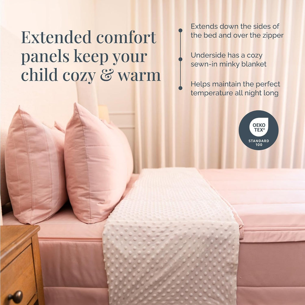Beddy's All in One Bed in a Bag Zipper Bedding Set, Bottom Sheet, Cuddle Blanket, Comforter, Pillowcase(s) & Sham(s), Minky Interior Sheets with Comforter, Zip Bedding for Dorms, Bunks, Kids & Adults