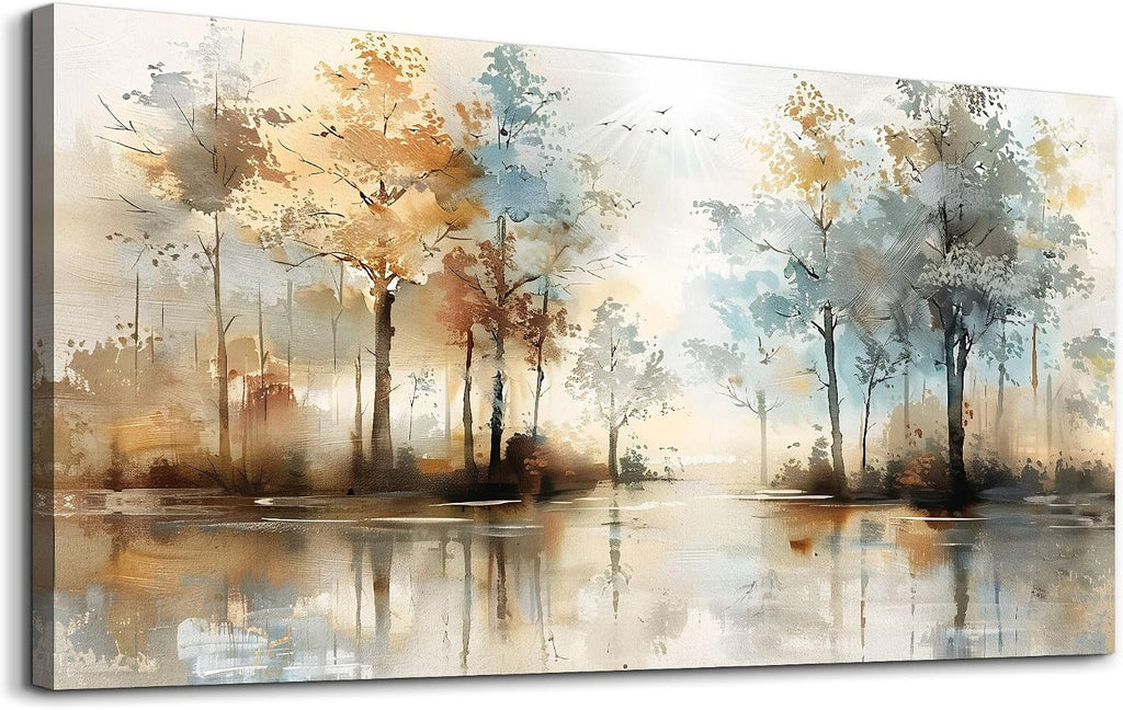 Lapremoly Large Wall Decor For Living Room Framed Wall Art for Bedroom Abstract Tree Painting Wall Artworks Hang Pictures For Office Decoration Canvas Prints Room Home Decorations Posters 30'X60'