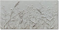 Hand Painted White Abstract Flower Oil Painting Home Wall Decorative Art 24x48 Inches