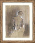 Amanti Art Framed Wall Art Print 36x29 Embellished Contemporary Figure II by Ethan Harper, People Wall Art, Modern Contemporary Decor, Large Poster Painting Artwork for Living Room, Bedroom, Bathroom