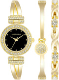 Anne Klein Women's Premium Crystal Accented Bangle Watch and Bracelet Set
