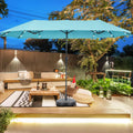 GDY 13FT Rectangular Patio Umbrella Ultimate Sun Protection & Easy Crank for Deck, Garden, Pool, Beach