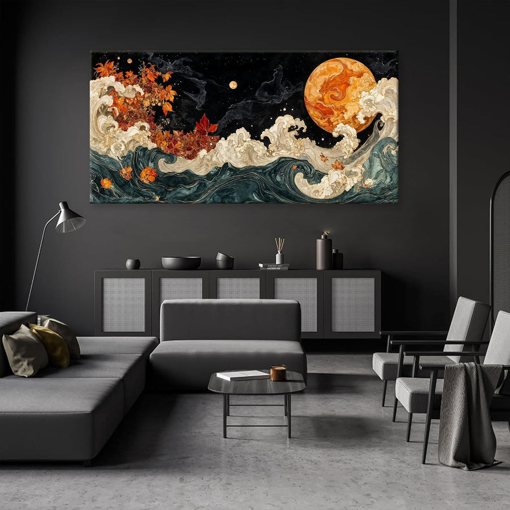 Large Wall Art For Living Room Boho Abstract Modern Wall Artwork Prints Colorful Canvas Art Wall Decor Painting Pictures Abstract Black Wall Decor For Home Bedroom Office Ready To Hang 39' × 78'