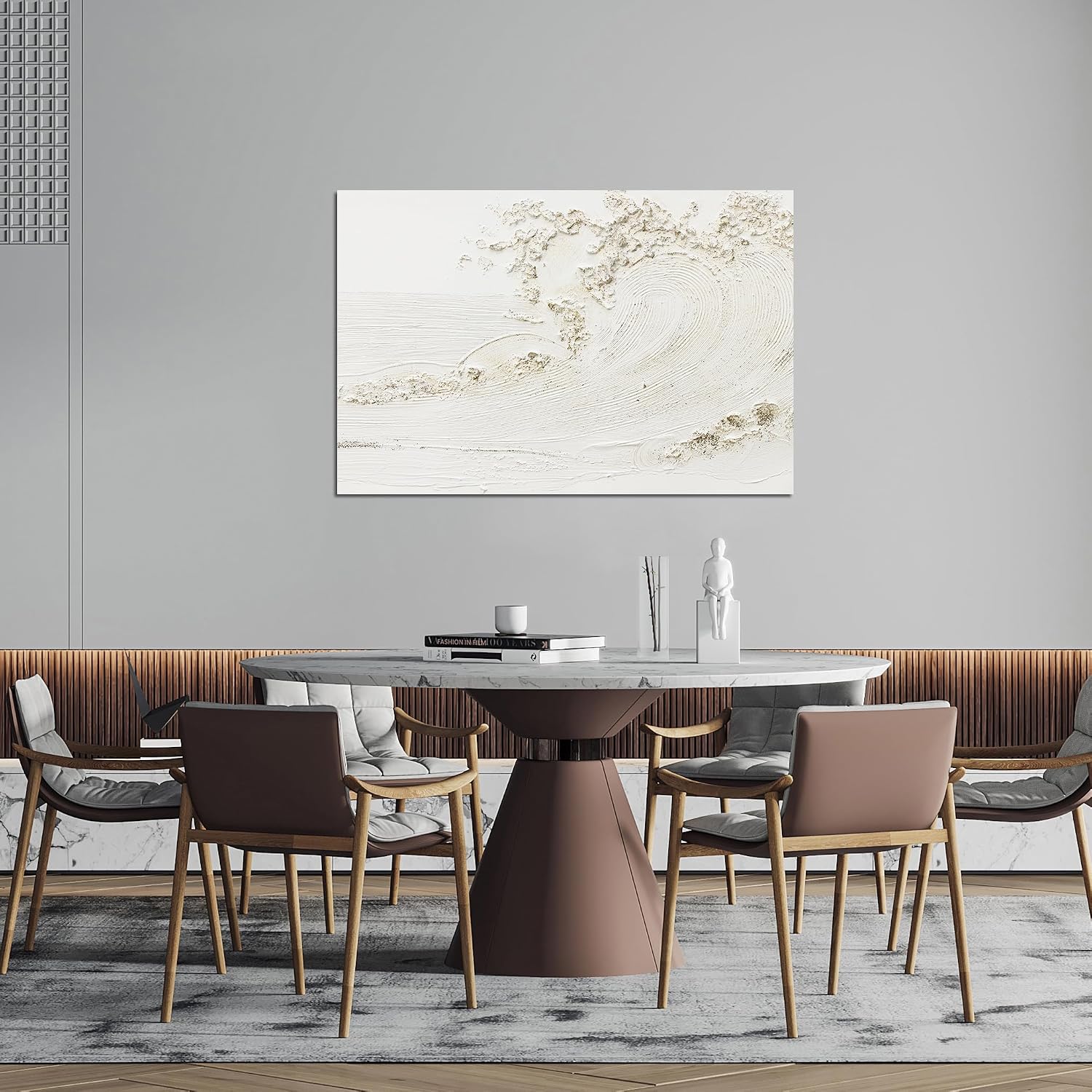 Canvas Wall Art Decor Large Wall Art for Living Room Large Artwork for Walls Black Abstract Wall Art Decor Canvas Art Wall Decor Modern Textured Wall Art Paintings 32' X 48' Bedroom Office Wall Decor