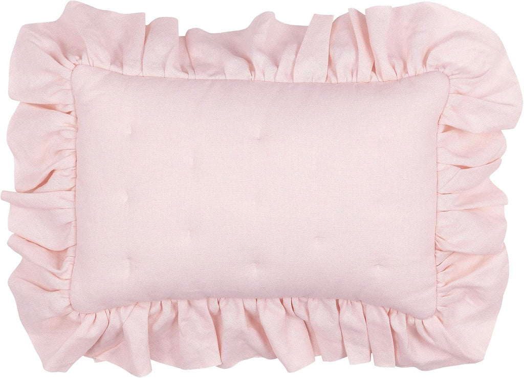 Lambs & Ivy Floral Garden Watercolor/Pink Linen 5-Piece Baby Crib Bedding Set