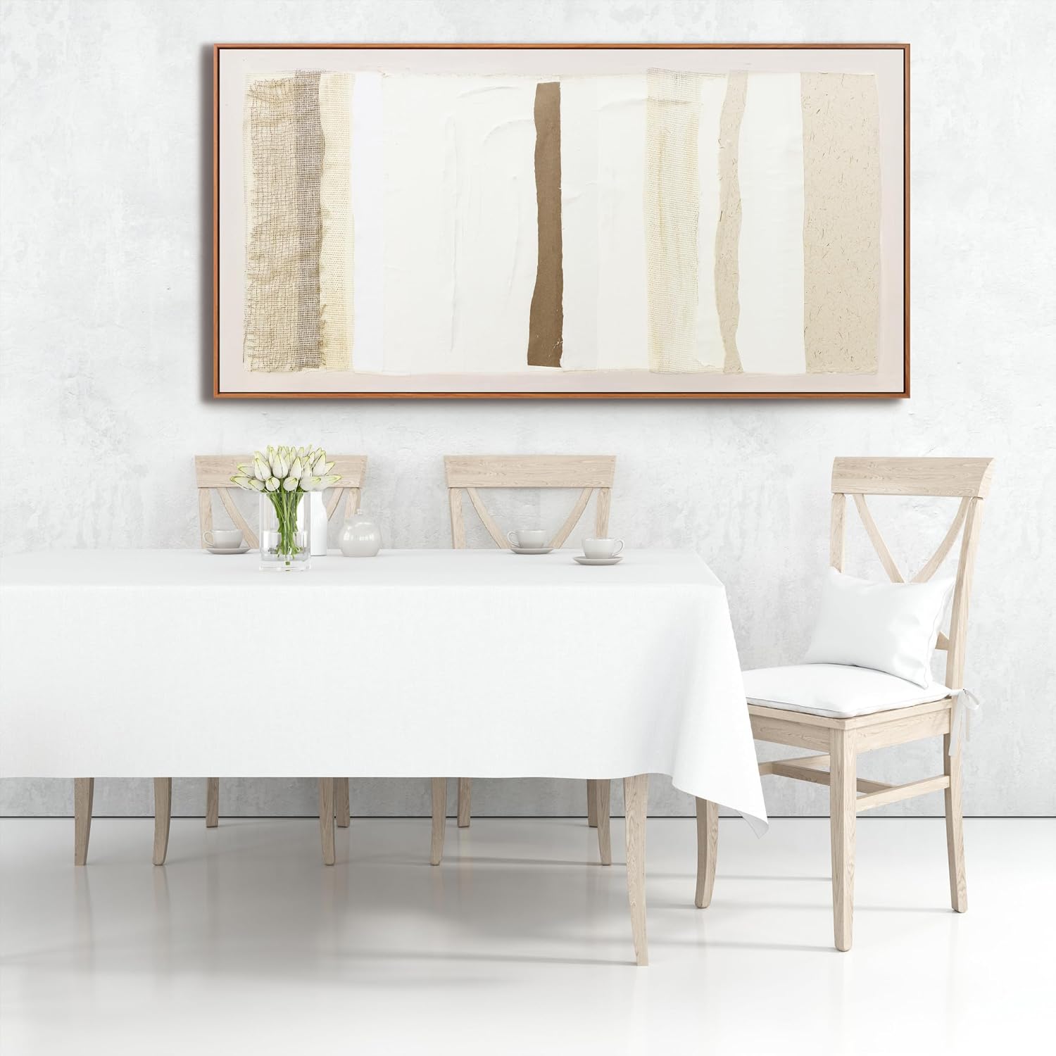 Canvas Wall Art Prints Large Wall Art Pictures for Living Room Abstrcat Canvas Art Wall Decor Framed Minimalist Boho Wall Art Decor Abstrcat Art Artwork for Walls Office Home Decor 24' X 48'