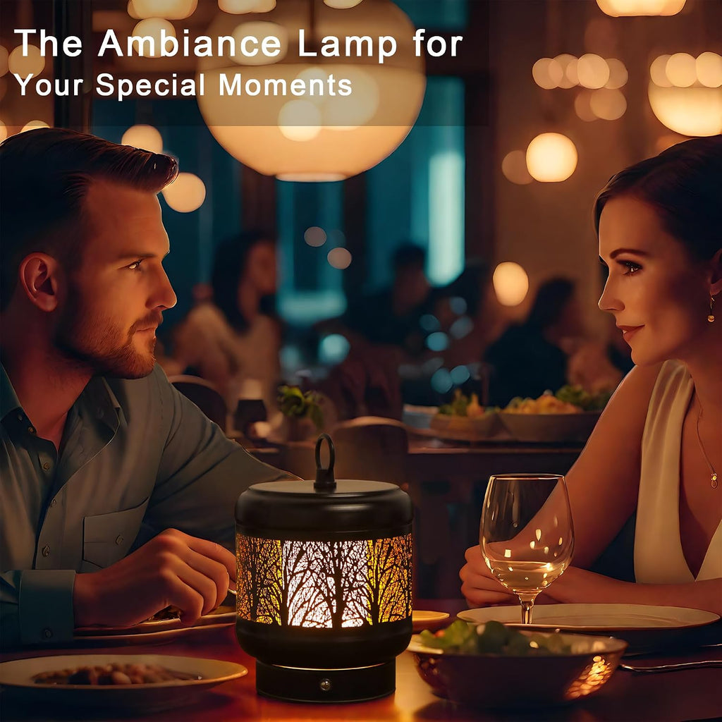 TRIROCKS Set of 12 Cordless Table Lamp 4000mAh Rechargeable Battery Desk lamp 3-Step Touch Dimmable LED Night Light for Living Room, Bedroom, Restaurant, Coffee Shop, Patio,Camping