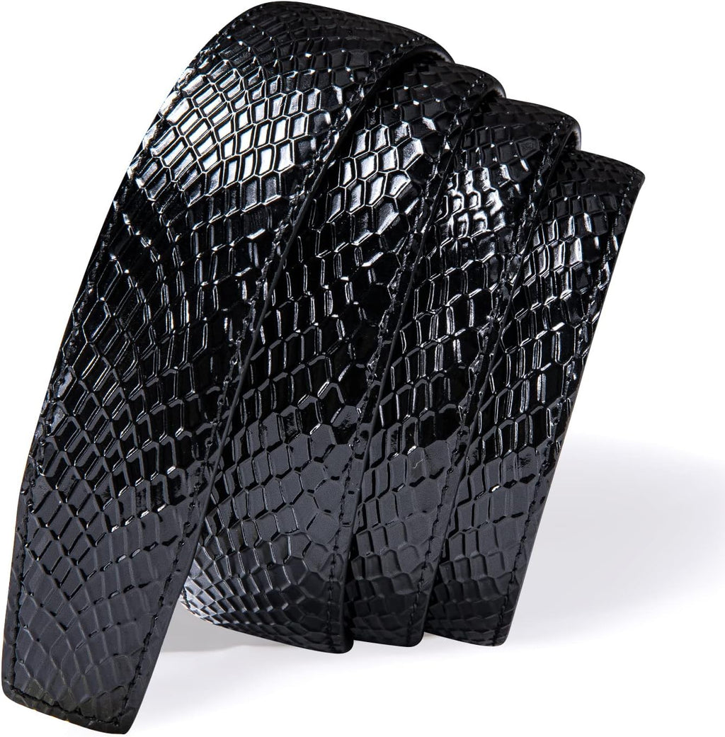 Slide Adjustable Genuine Leather Belt Men Dress Casual Trim-to-Fit Executive Classic Gift.