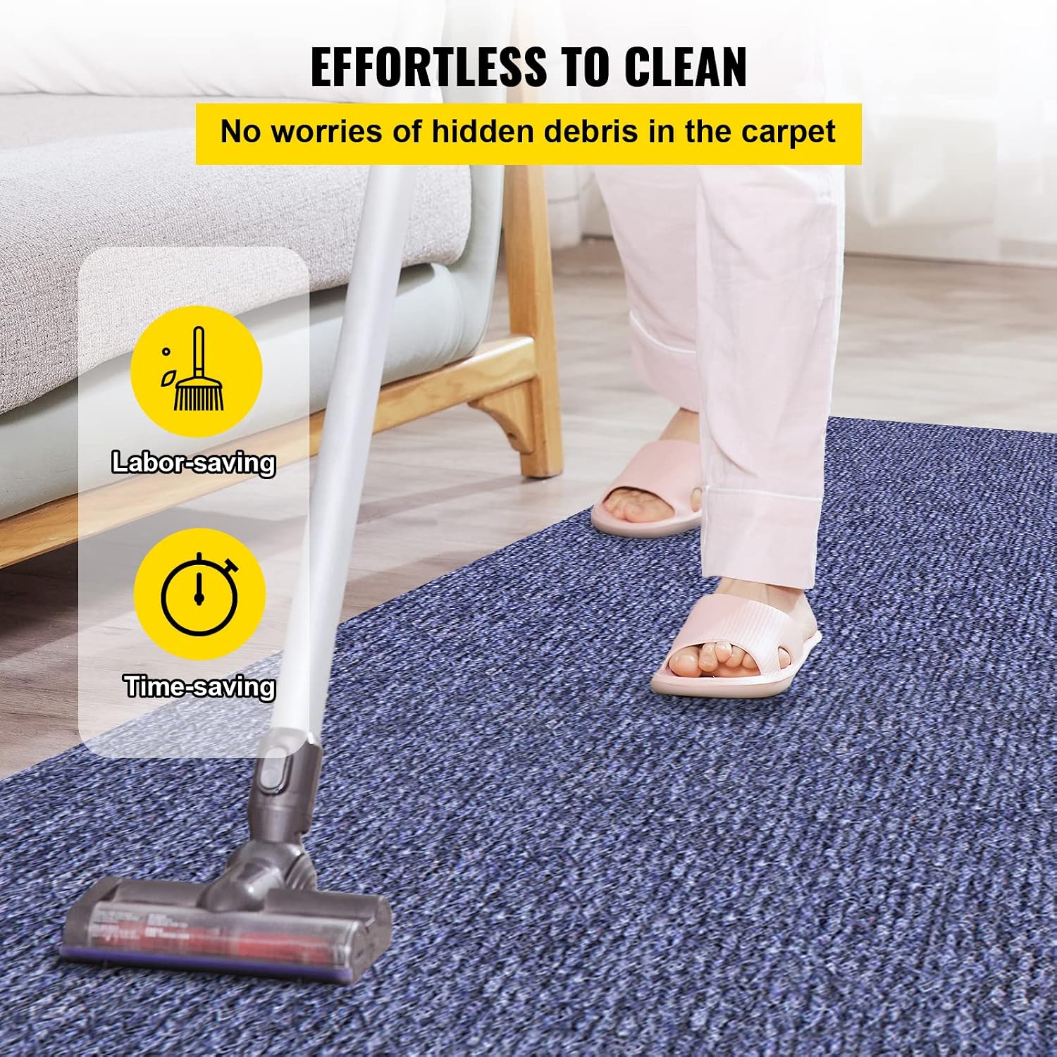 Happybuy 6 ft x 29.5 ft Deep Blue Marine Carpet for Boats Waterproof - 0.18' Thick Indoor Outdoor Rug Carpet Roll for Home Patio Porch Deck