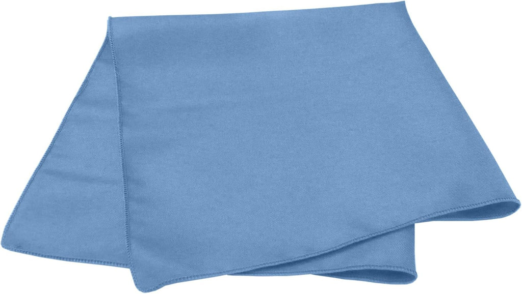Ultimate Textile Cloth Napkins Bulk Set 17x17in Polyester Washable Square Dinner Napkins for Wedding Party Events Machine Washable Stain Resistant - Light Blue, 17' X 17' (Set of 120)
