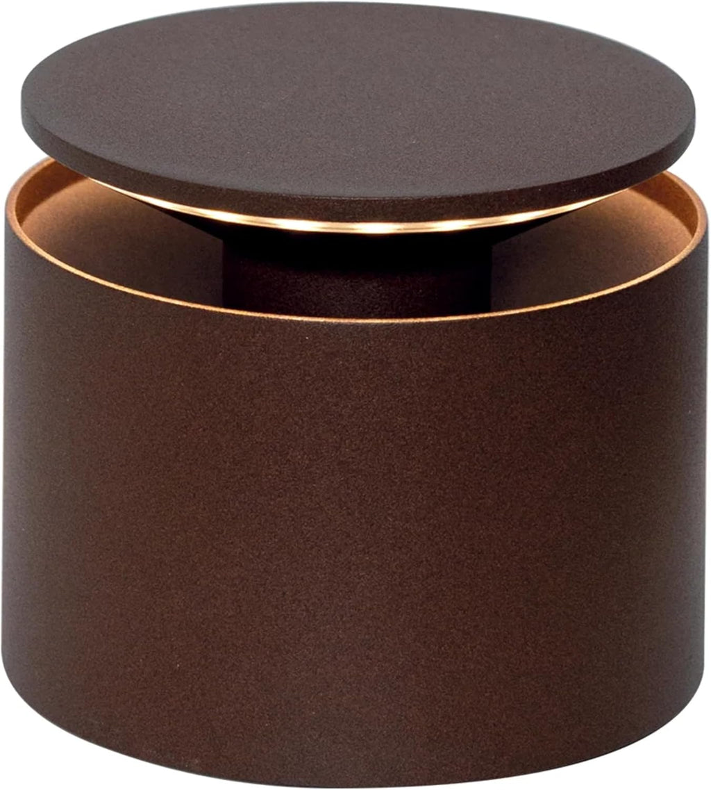 Zafferano, Push-Up Lamp, Rechargeable Cordless Table Lamp with Touch Controls, Also Usable as an Outdoor Lamp, Dimmer, 2200-3000 K, Height 80-100 cm, Corten Colour