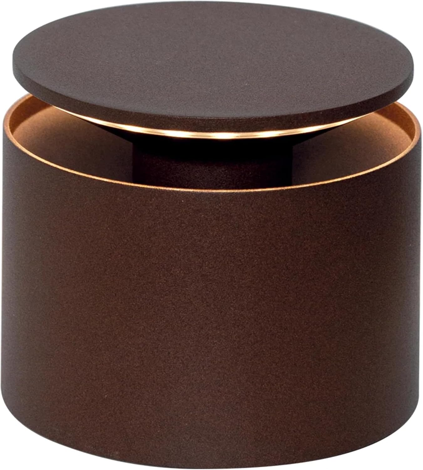 Zafferano, Push-Up Lamp, Rechargeable Cordless Table Lamp with Touch Controls, Also Usable as an Outdoor Lamp, Dimmer, 2200-3000 K, Height 80-100 cm, Corten Colour