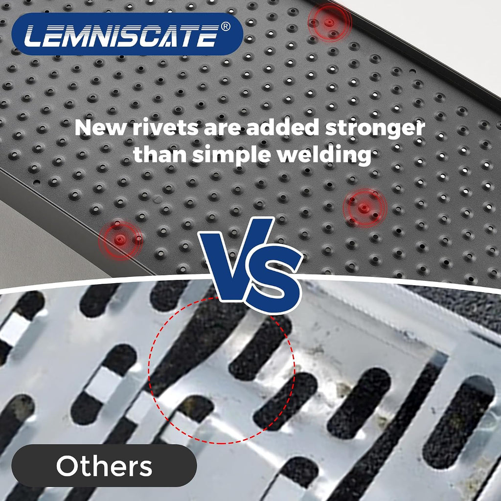 LEMNISCATE Motorcycle Ramps, 89'x12' Portable Loading Ramps for Pickup Trucks 750 LBS Capacity 7.5FT Aluminum Folding Ramps with Handle & Buckle for ATVs, Lawn Mowers, UTVs, Bike, 1PCS, Black