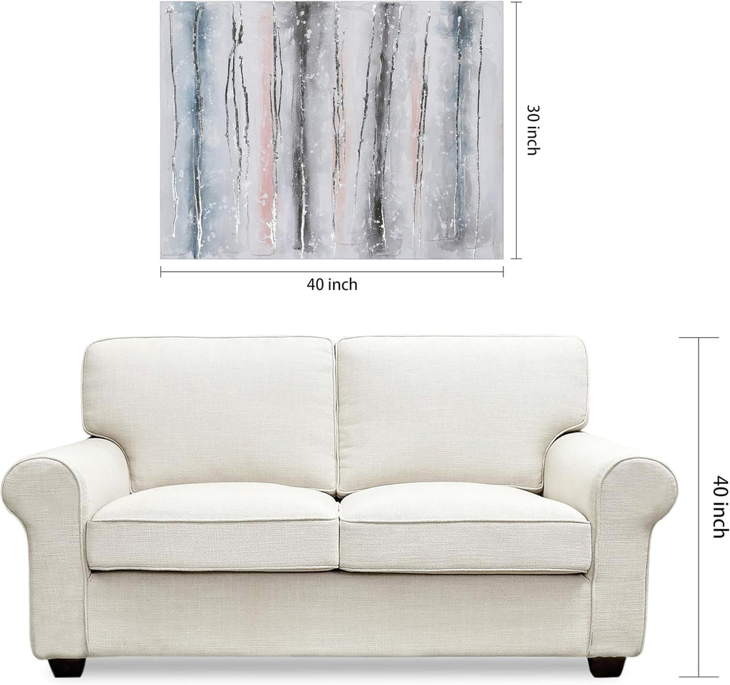 Empire Art Direct Abstract Wall Art Textured Hand Painted Canvas by Martin Edwards, Unframed, 40' x 30', Blue Roads