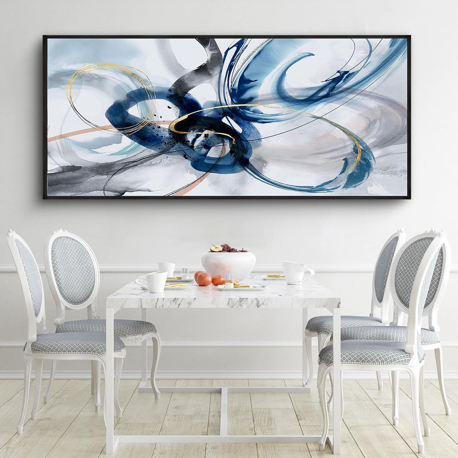KLAKLA Extra Large Wall Art - Abstract Huge Canvas Picture Wall Decor Living Room Oversized Artwork for Walls Bedroom Office Decoration Modern Frame Wall Art