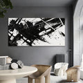 TAIJXAGSG Large Abstract Wall Art For Living Room Abstract art Grunge Room Canvas Art Wall Decor 29' X 58' Painting Black And White Wall Art For Bedroom Office Home Wall Decor