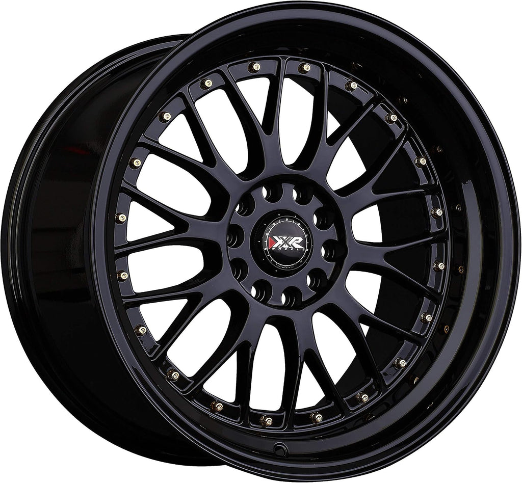 XXR Wheels 521 Rim 19x10 5-4.5/5-120 +25 Black/Gold Rivets