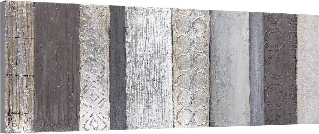 Empire Art Direct Abstract Wall Art Textured Hand Painted Canvas Wall Art, Designed by Martin Edwards, Unframed, 60' x 20', Fluid, Ready to Hang, Living Room, Bedroom