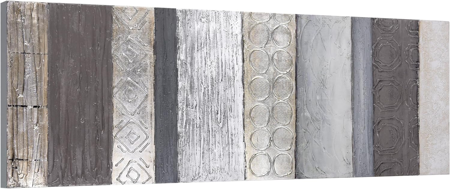 Empire Art Direct Abstract Wall Art Textured Hand Painted Canvas Wall Art, Designed by Martin Edwards, Unframed, 60' x 20', Fluid, Ready to Hang, Living Room, Bedroom