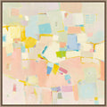 Amanti Art Framed Canvas Wall Art 30x30 Block Party by Phyllis Adams, Framed Wall Art Canvas, Abstract Artwork, Traditional Decor, Large Poster Painting for Living Room, Bedroom, Bathroom, Kitchen,