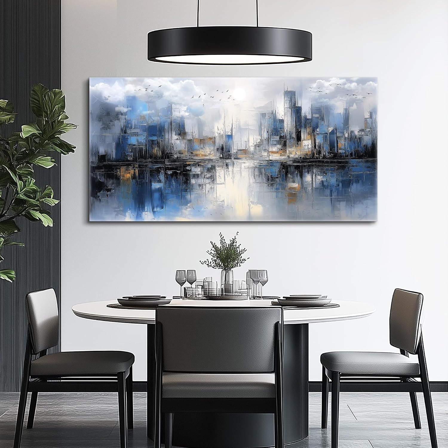 FUHAIHUA Canvas Wall Art For Living Room Large Wall Decor For Office Bedroom Decorations Abstract Watercolor Painting Artwork Room Wall Mural Aesthetic Home Decor 30x60 In
