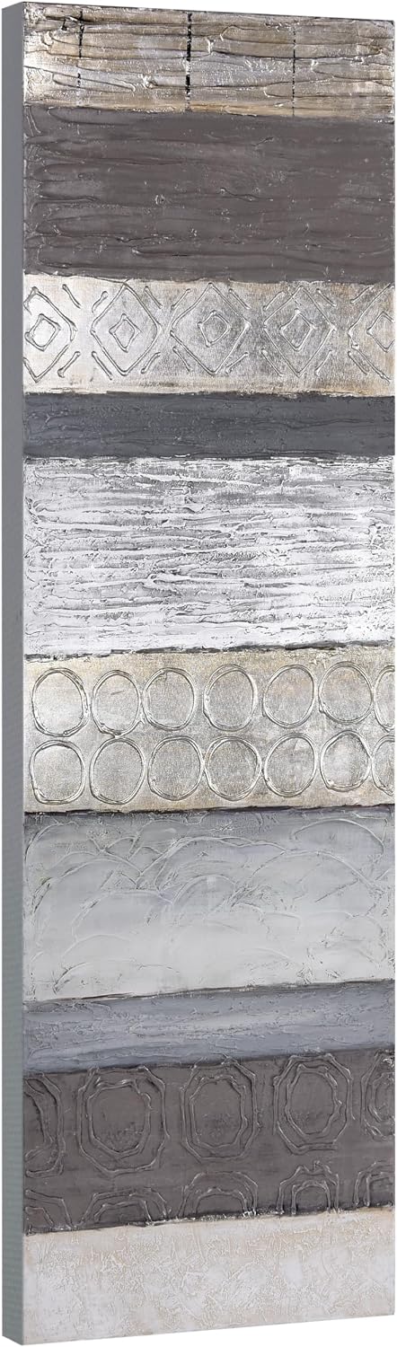 Empire Art Direct Abstract Wall Art Textured Hand Painted Canvas Wall Art, Designed by Martin Edwards, Unframed, 60' x 20', Fluid, Ready to Hang, Living Room, Bedroom