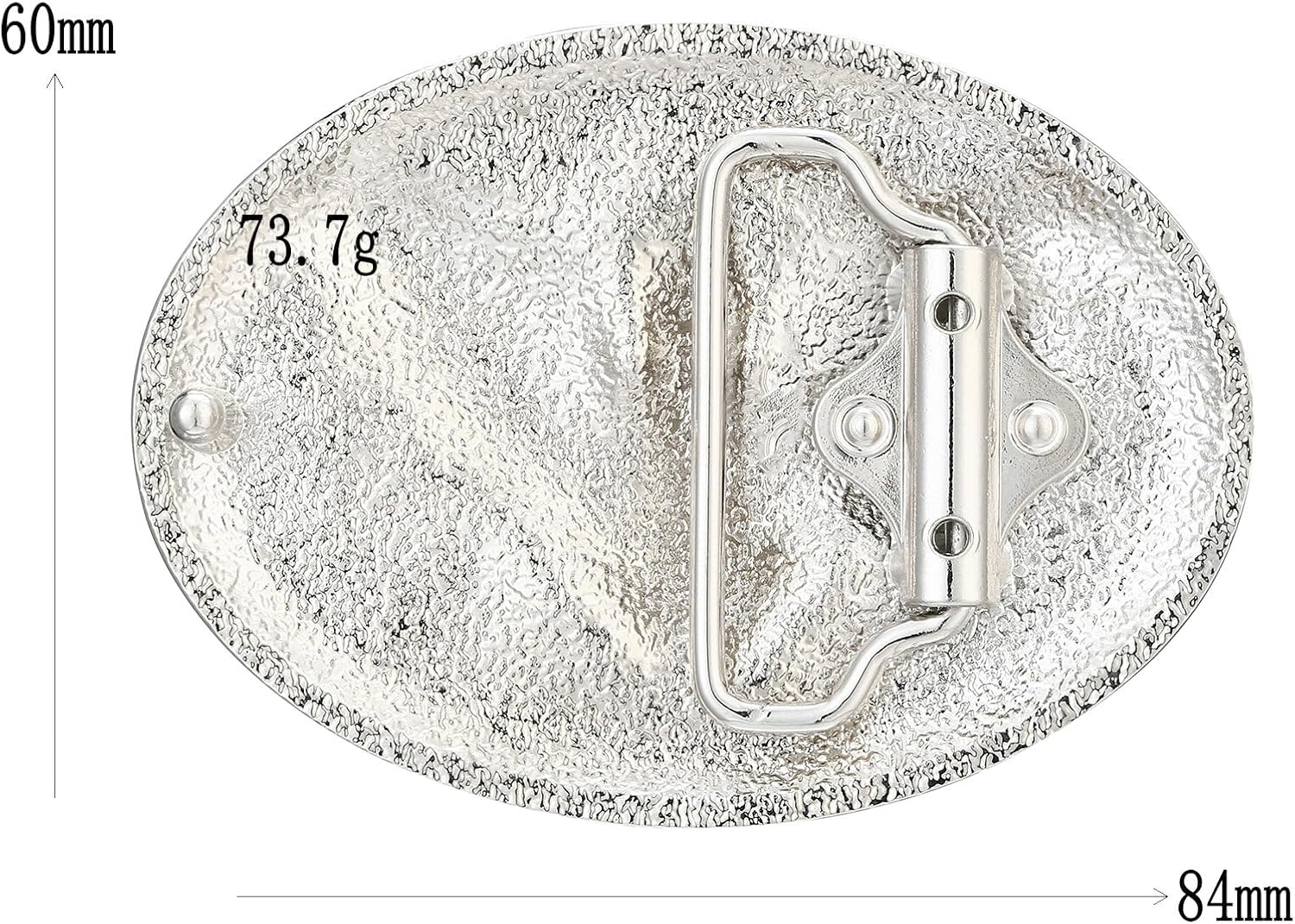 Men's Western Belt Buckle - Turquoise Texas Longhorn Bull Design for Cowboy & Rodeo Style