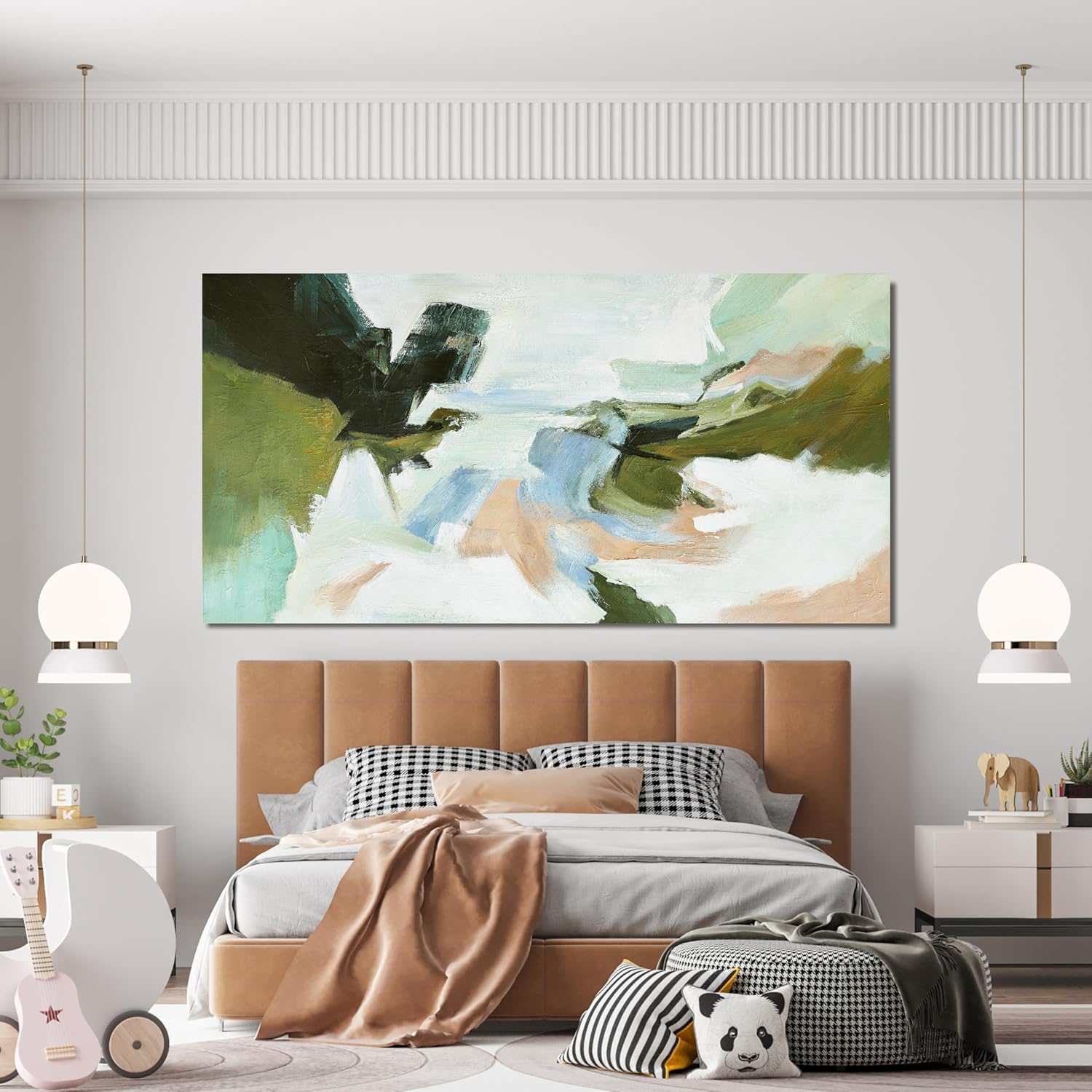 Suconvng Large Abstract Wall Art Colorful Wall Art Living Room Canvas Art Wall Decor Office Abstract Wall Decor Multicolor For Bedroom Kitchen Home Artwork 29x58 Inch