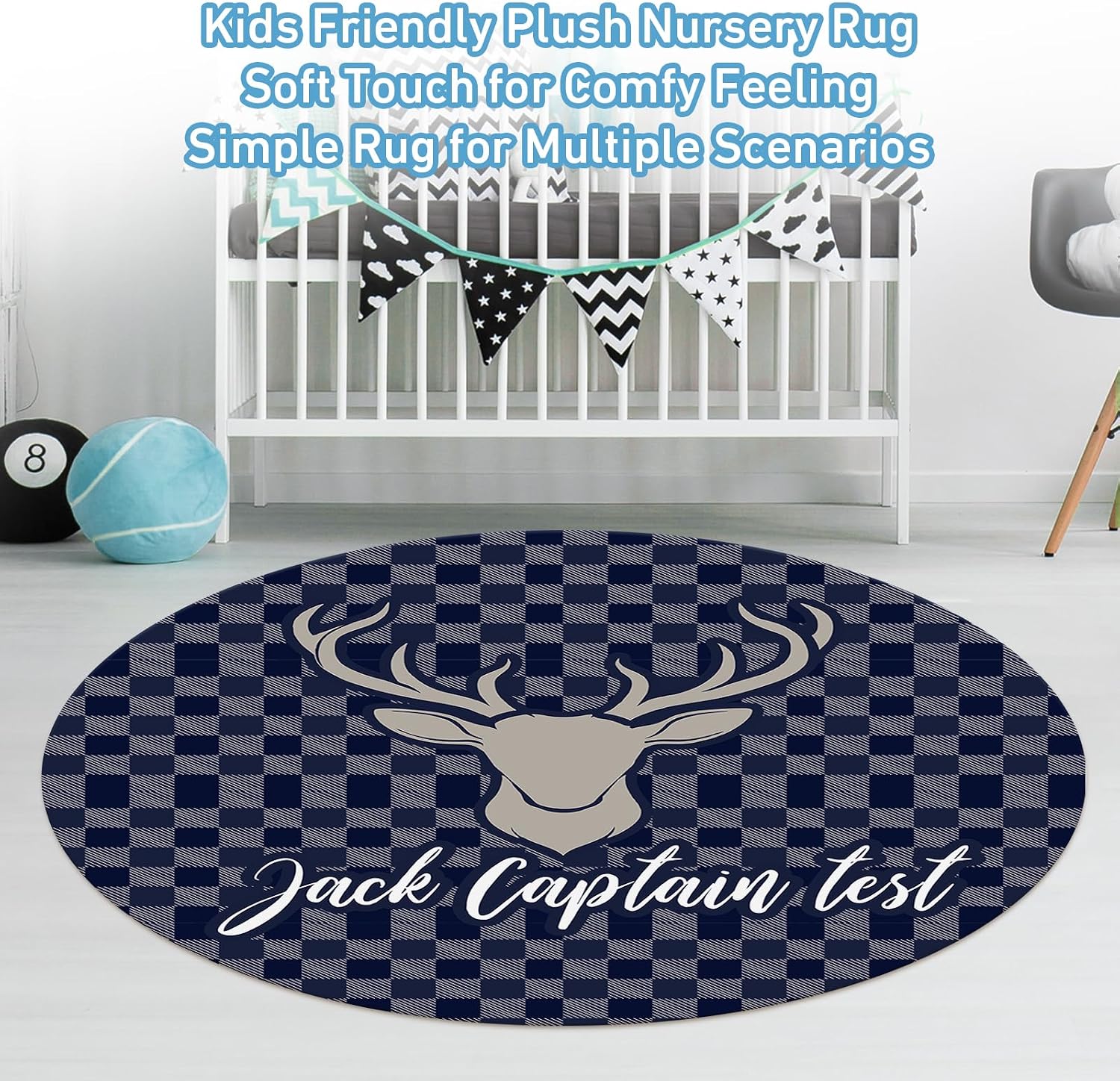 Dyoart Personalized Baby Bedding Set - 5 Piece Custom Baby Crib Set with Name, Double Layer Nursery Bedding Set for Boys Girls, Woodland Deer Crib Bedding Set, Gift for Toddler Infant New Parents